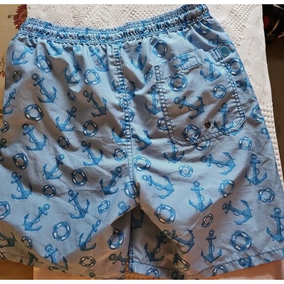 Mr Swim Swim Shorts Nautical Anchor Mens Sz Large - Picture 4 of 11
